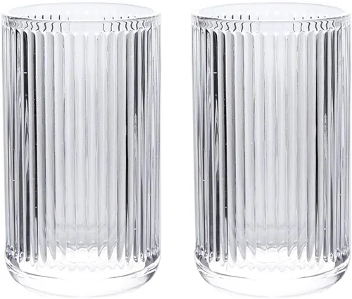 Vista 7 de Gaolinci 2 Piezas Vaso de Vidrio Tumbler, Portacepillos de Dientes, Tazas de Baño, 10 onzas