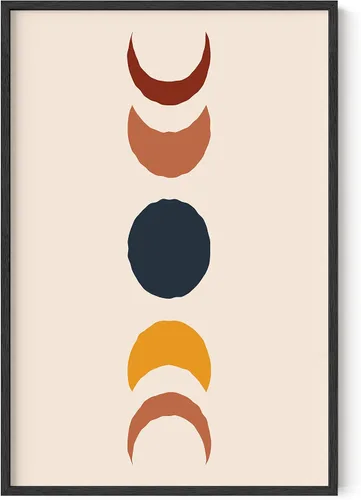 Vista 12 de HAUS AND HUES Arte de pared moderno de mediados de siglo, póster bohemio de sol, impresión moderna de mediados de siglo, cuadros boho para pared