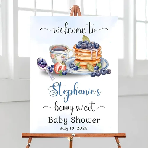 Vista 23 de Letrero de bienvenida para baby shower, tema oscuro, varios tamaños