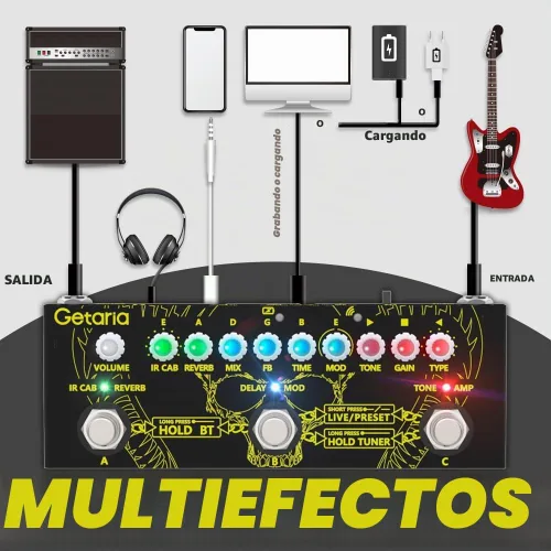 Vista 6 de Pedal multiefectos para guitarra Getaria