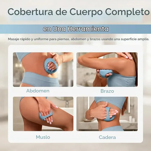 Vista 3 de SILKLE - Herramienta de masaje de silicona para celulitis, cepillo de masaje anticelulítico