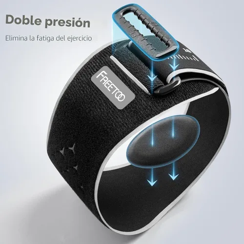 Vista 5 de FREETOO Codera de tenis para hombres y mujeres para tendinitis, codo de tenis con almohadilla de gel, codo de golfista para hombres para codo