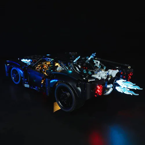 Vista 4 de Kyglaring Juego de luces LED compatibles con Lego Technic The Batman – Batmobile 42127 Kit de construcción – sin juego de Lego (versión clásica)
