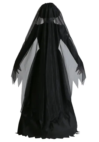 Vista 2 de Disfraz de Fantasma Dama de Negro Talla Plus Multicolor