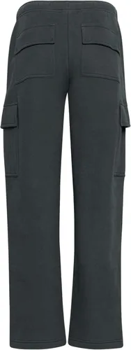 Vista 7 de Pantalones deportivos casuales holgados de forro polar para mujer, pantalones deportivos de pierna ancha de gran tamaño con 6 bolsillos para otoño e
