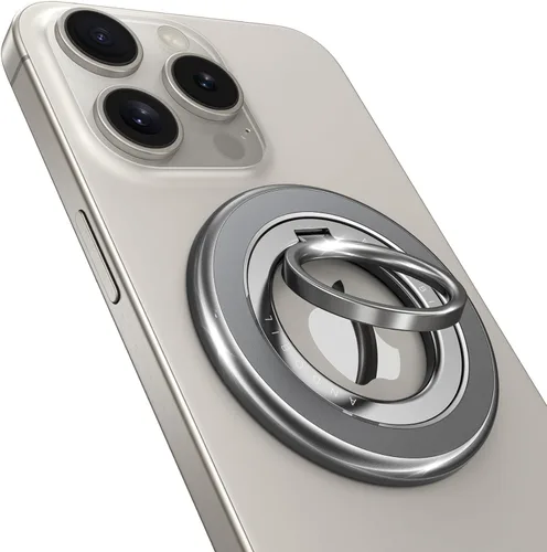 Vista 8 de Sability Max 2025 - Agarre magnético para teléfono [anillo giratorio e imán de doble cara ultra fuerte] Soporte de anillo para iPhone compatible