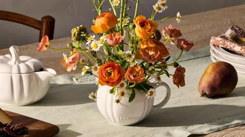 Vista 7 de Le Creuset - Taza de cerámica de calabaza con tapa, 14 onzas, caqui Naranja (Persimmon)