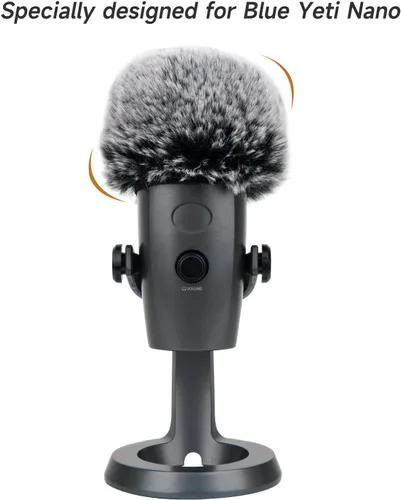 Vista 3 de Blue Yeti Nano Pop Filter - Funda de micrófono profesional para parabrisas compatible con micrófono Yeti azul