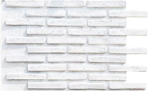 Vista 6 de Paneles de ladrillo sintético 3D, paneles de revestimiento de pared de piedra, chapas de ladrillo finas para decoración de paredes interiores