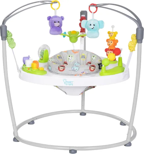 Vista 20 de Smart Steps® Explore N’ Play 5 en 1 de asiento de actividad a elevador, Azul Safari Divertido Blue Safari Fun
