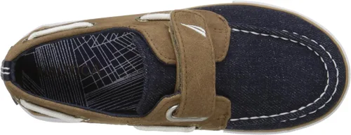 Vista 5 de Nautica Mocasines para niños y niños, zapatos náuticos casuales de una correa - (bebéniño pequeño)