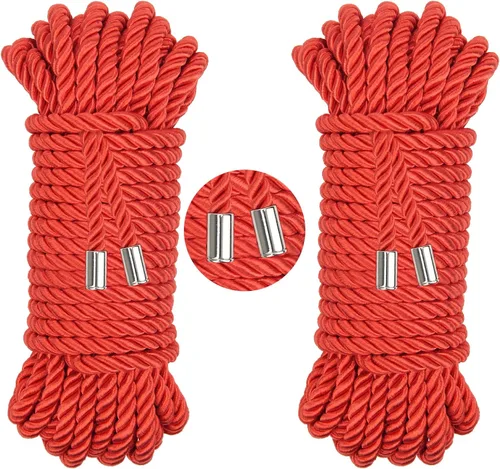 Vista 7 de Cuerda de Seda Suave, Cuerda de Ribete Trenzada Cuerda de Nailon, Cuerdas de Seda Trenzada para Cordón Satinado Trenzado Decorativo Brillante 32