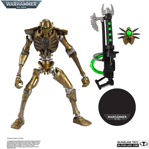 Vista 3 de McFarlane Toys Warhammer 40,000 Necron Warrior - Figura de acción de 7 pulgadas
