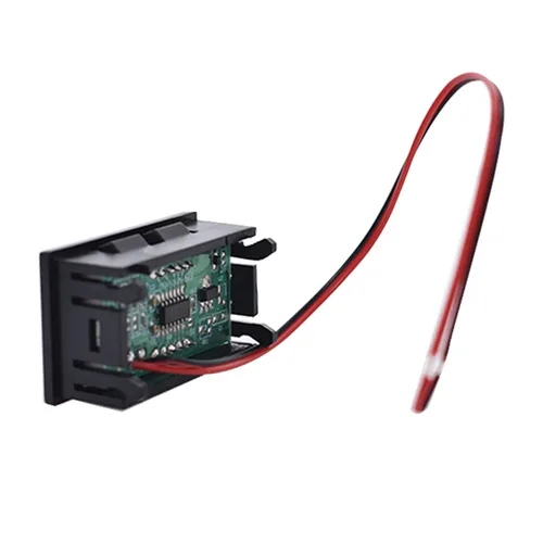 Vista 6 de DC 0-30V 3-Digital Display Medidor de Voltaje 3pcs Voltímetro Panel Motocicleta