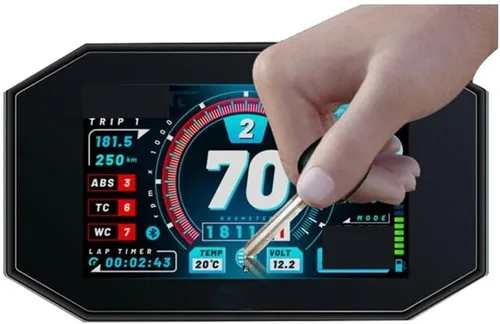 Vista 5 de LAHTI Protector de pantalla de salpicadero para Yamaha y AHA XMAX250 XMAX300 X-MAX XMAX 300 XMAX 250 400 125 2017-2019 Protector de pantalla