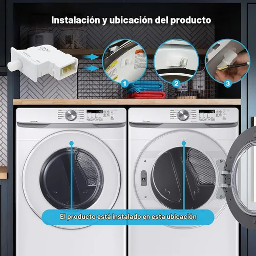 Vista 7 de DC64-00828B Interruptor de puerta de secadora apto para secador Samsung PS4210964