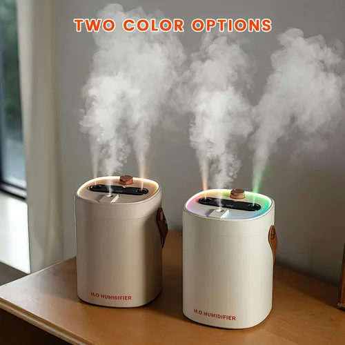Vista 7 de Humidificador de 2L para dormitorio, humidificadores portátiles de niebla fría, ultra silencioso, 20 dB, humidificador de aire de llenado superior