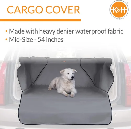 Vista 2 de K&H Manufacturing Economy Cargo Cover, Universal, Gris