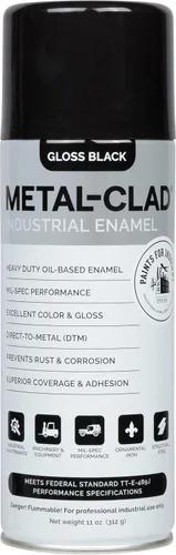 Vista 38 de Pinturas para la industria Esmalte industrial, Pintura en aerosol - Maquinaria de hierro de metal de acero - 1 lata (aluminio metálico) 9-S-1423