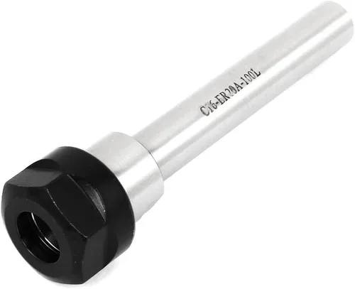 Vista 6 de uxcell CNC Milling C8-ER8A-100L Varilla de extensión de torno de portabrocas recto