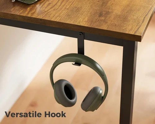 Vista 7 de Casaottima Escritorio de computadora pequeño de 40 pulgadas para oficina en casa, mesa de estudio para espacios pequeños, escritorio simple