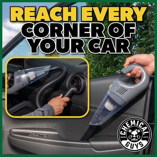 Vista 4 de Chemical Guys EQP410 DetailVac - Aspiradora portátil de mano para automóvil, motor eléctrico de 110 W 8.8 amperios