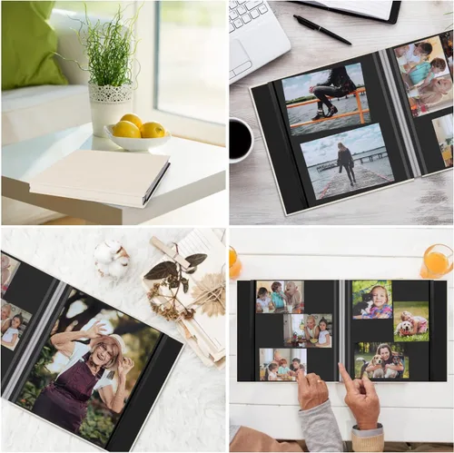 Vista 6 de Zesthouse - Álbum de fotos autoadhesivo con 60 páginas, álbumes de manualidades magnéticos con páginas adhesivas, álbum de fotos que contiene 8x10