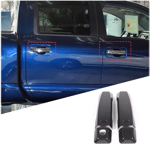 Vista 9 de Cubierta de manija de puerta exterior compatible con Nissan Titan 2016-2023, cubierta protectora de cubierta protectora de cubierta exterior