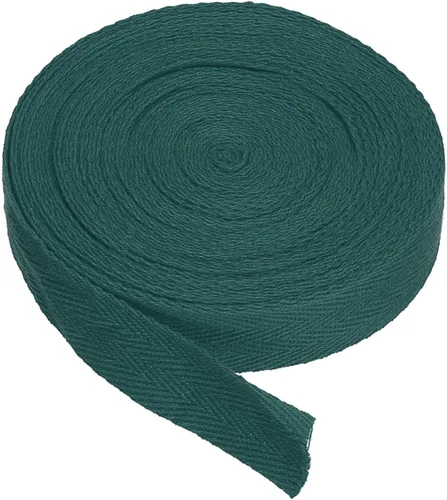 Vista 209 de PATIKIL Cinta de sarga de algodón de 1 pulgada, 50 yardas, cinta de algodón, cinta de encuadernación al bies, cinta de espiga para costura, Verde