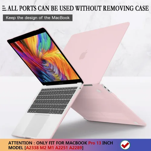 Vista 5 de CISSOOK - Funda rosa bebé para MacBook Pro de 13 pulgadas 2025-2016