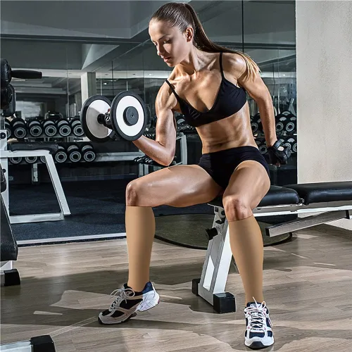 Vista 4 de CHARMKING Calcetines de compresión para mujeres y hombres con circulación (3 pares) de 15-20 mmHg es el mejor apoyo para correr atlético, ciclismo