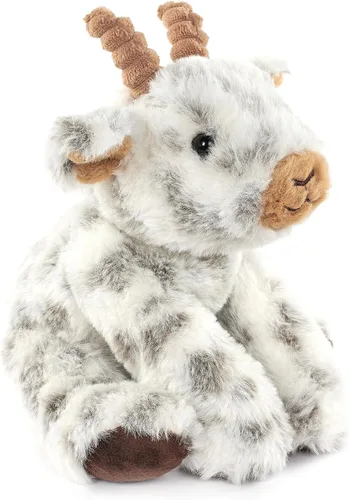 Vista 2 de The Petting Zoo Peluche de cabra de peluche, regalos para niños, animales salvajes de granero de vida silvestre, juguete de peluche de cabra de 9