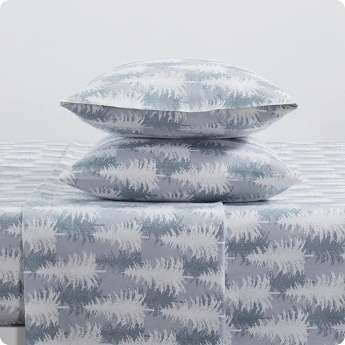 Vista 9 de Tahari Home - Sábanas matrimoniales, ropa de cama de franela de algodón de 4 piezas con fundas de almohada a juego, cepilladas para mayor suavidad