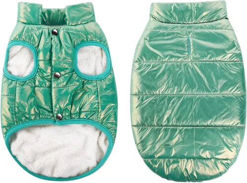 Vista 15 de ASENKU Abrigo de invierno para perro, resistente al viento, chaqueta de forro polar impermeable, ropa para mascotas para perros pequeños, medianos