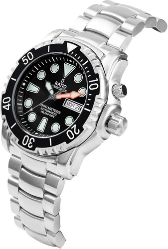 Vista 2 de RATIO FreeDiver Helium-Safe Dive Watch Sapphire Crystal Automatic Diver Watch 1000M Water Resistant Diving Watch for Men