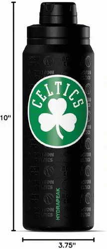 Vista 6 de Hydrapeak x NBA Botella de agua activa con licencia oficial Boston Celtics de 26 onzas con tapa chug y asa, reutilizable, acero inoxidable, doble