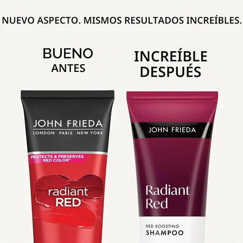 Vista 2 de John Frieda Radiant Red Boosting Champú y Acondicionador, paquete de 2