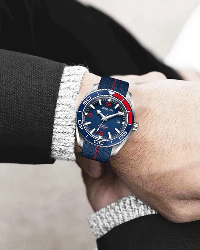 Vista 6 de BINLUN Banda de reloj de nylon de tela elástica Correa de repuesto militar impermeable para hombres