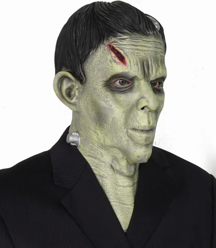 Vista 3 de Acid Tactical Disfraz de monstruo Frankenstein de Halloween para adulto máscara realista