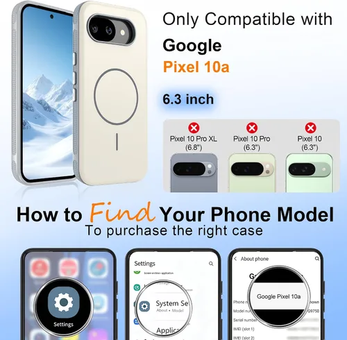 Vista 285 de Jshru Funda para Samsung Galaxy S26 Plus/Galaxy S25 Plus: para Galaxy S24 Plus [compatible con Magsafe] [2 protectores de pantalla HD] cubierta