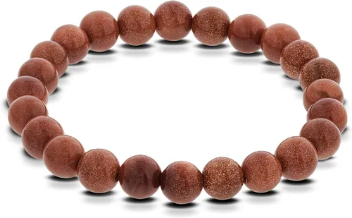 Vista 160 de Gem Avenue Handmade Round Bead Stretch Bracelet Unisex Natural Stone Beaded Jewelry for Men & Women, Elastic Wristband for Daily Wear