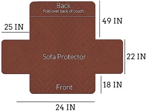 Vista 6 de vctops Fundas para silla reclinable, funda para silla reclinable, funda antideslizante con bolsillo, fundas reclinables lavables, protector de Beige