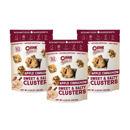 Vista 17 de Chunk Nibbles S'mores Snack Clusters - Golosinas inspiradas en fogatas con malvaviscos, galletas Graham, pretzels y chocolate, lote pequeño, hecho a