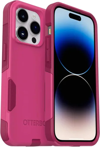 Vista 6 de OtterBox Commuter Series - Funda para iPhone 14 Pro (solamente), embalaje no minorista, color negro