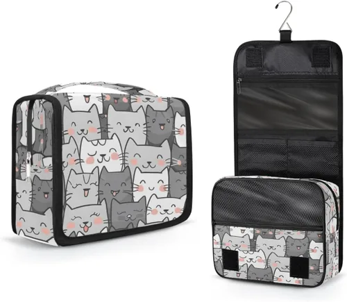 Vista 9 de Neceser colgante de viaje para mujeres y hombres -dhfjrgfr, A-001.