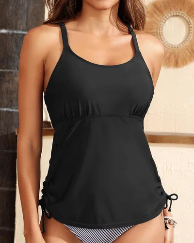 Vista 7 de Holipick Traje de baño tankini para mujer, sin parte inferior