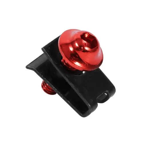 Vista 3 de Kit de pernos de carenado de motocicleta, Keenso M5 Tornillo de carenado con tuerca de clip de velocidad (rojo)