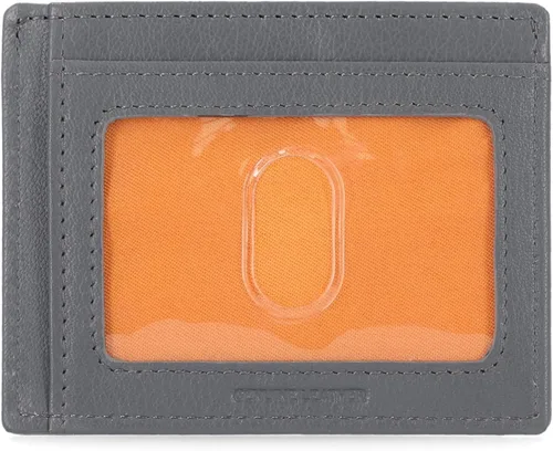 Vista 2 de Timberland Men's Slim Leather Front Pocket Credit Card Holder Wallet