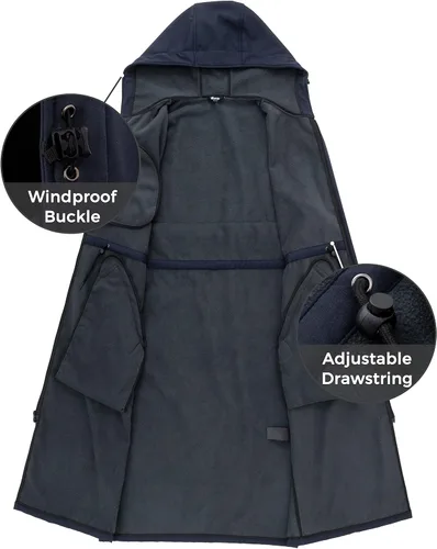 Vista 3 de wantdo Parka de natación unisex impermeable larga para adultos y jóvenes