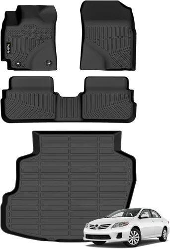 Vista 243 de Tapetes de piso para todo clima y forro de carga con respaldo para Chevrolet Suburban de 7 asientos 2021-2025 / GMC Yukon XL de 7 asientos